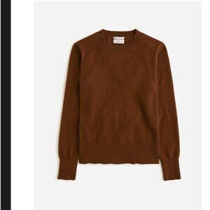 J.Crew Cashmere classic fit crewneck sweater size S color  HTHR HAZELNUT